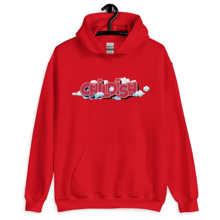 Childish ‘Theme Park’ Oversized Red Hoodie