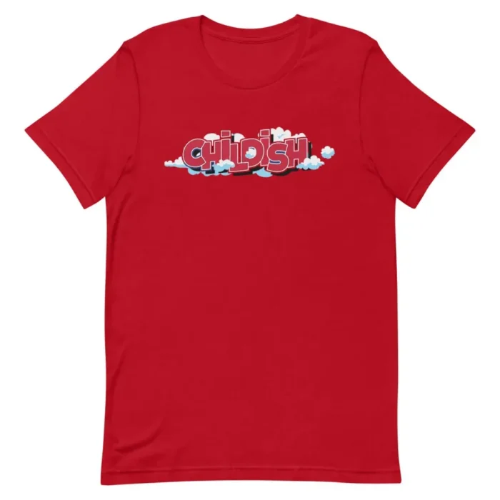Childish Theme Park Graphic Tee Red